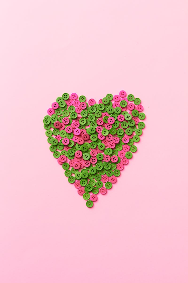 Hart - Groen Roze Vierde Chakra